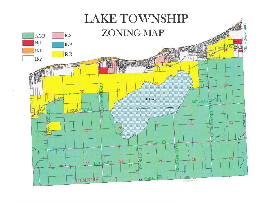 Map of Lake Township